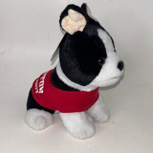 Boston Terrier Plush Dog Boston University Stuffed Animal Mascot Factory 7" Tall